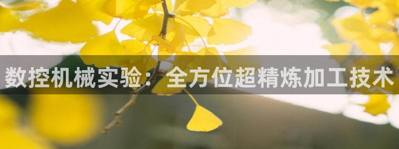 天辰娱乐1956：数控机械实验：全方位超精炼加工技术